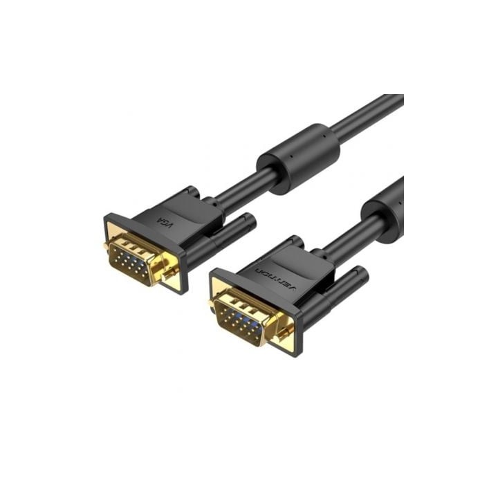 Cable SVGA Vention DAEBH/ VGA Macho - VGA Macho/ 2m/ Negro