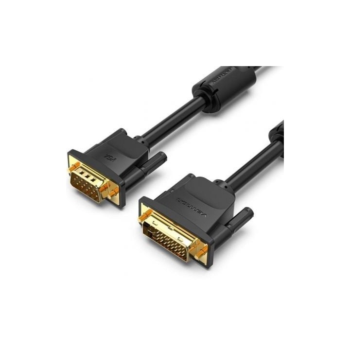 Cable Conversor Vention EACBH/ DVI-I Macho - VGA Macho/ 2m/ Negro