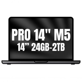 Apple Macbook Pro 14"/ M5 Pro 18-Core CPU/ 24GB/ 2TB SSD/ 20-Core GPU/ Negro Espacial