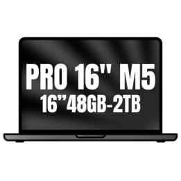 Apple Macbook Pro 16"/ M5 Max 18-Core CPU/ 48GB/ 2TB SSD/ 40-Core GPU/ Negro Espacial