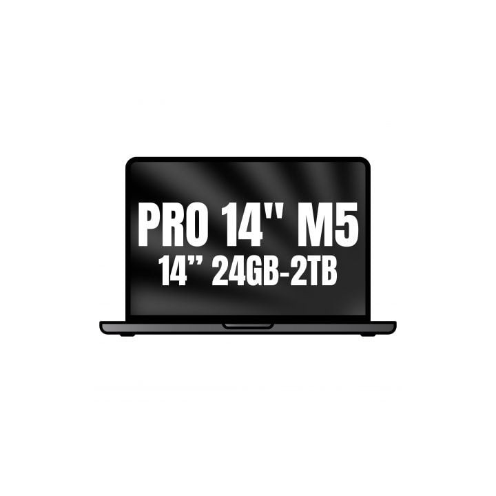 Apple Macbook Pro 14"/ M5 Pro 15-Core CPU/ 24GB/ 2TB SSD/ 16-Core GPU/ Negro Espacial