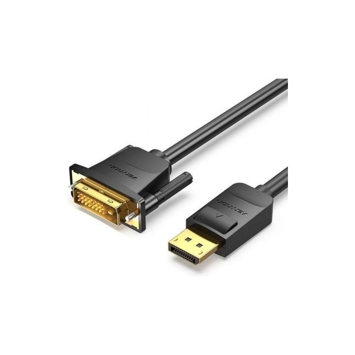 Cable Conversor Vention HAFBG/ DisplayPort Macho - DVI Macho/ 1.5m/ Negro