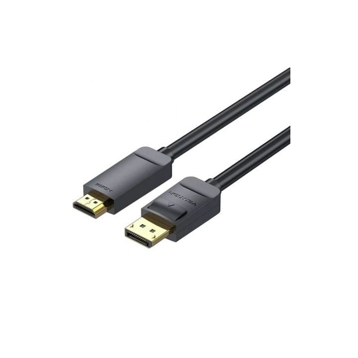 Cable Conversor Vention HAGBH/ DisplayPort Macho - HDMI 4K Macho/ 2m/ Negro