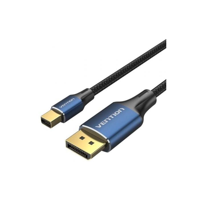 Cable Conversor DisplayPort 1.4 8K Vention HCFLH/ DisplayPort Macho - Mini DisplayPort Macho/ 2m/ Negro y Azul
