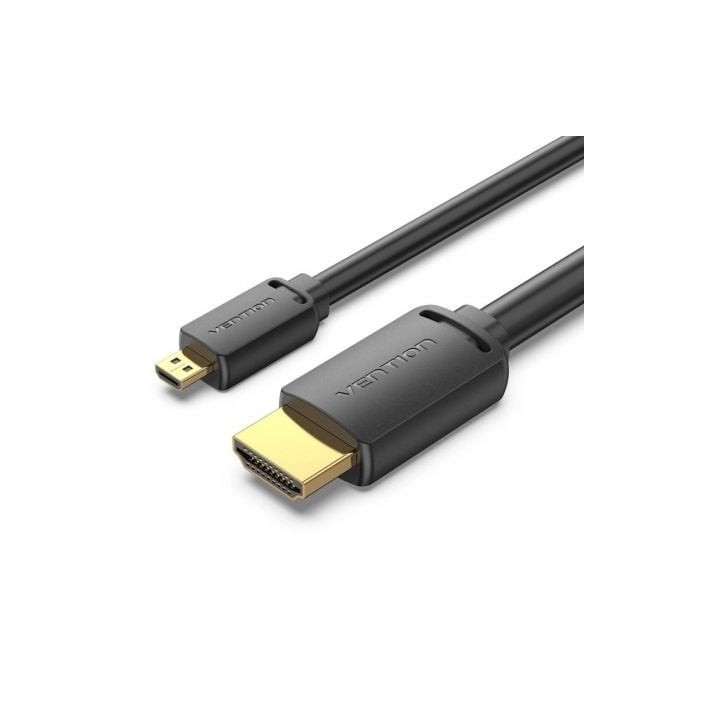 Cable Micro HDMI 2.0 4K Vention AGIBG/ HDMI Macho - Micro HDMI Macho/ 1.5m/ Negro
