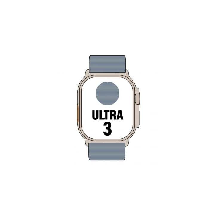 Apple Watch Ultra 3 GPS/ Cellular 49mm Caja de Titanio Natural/ Correa Ocean Azul Naútico