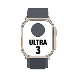 Apple Watch Ultra 3/ GPS/ Cellular/ 49mm/ Caja Titanio Negro/ Correa Loop Alpine Negra S