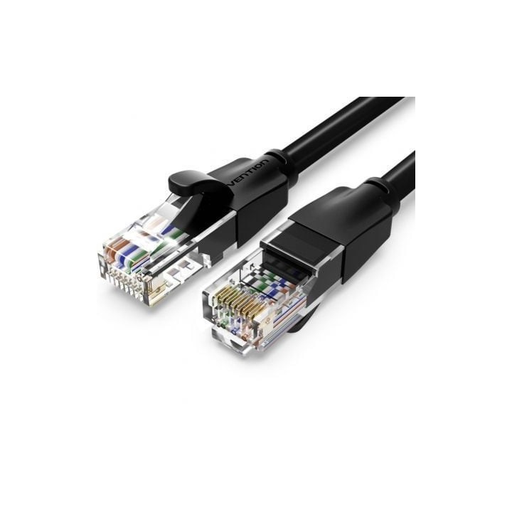 Cable de Red RJ45 UTP Vention IBEBS Cat.6/ 25m/ Negro