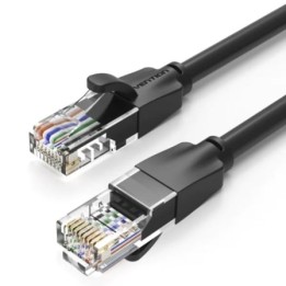 Cable de Red RJ45 UTP Vention IBEBY Cat.6/ 30cm/ Negro