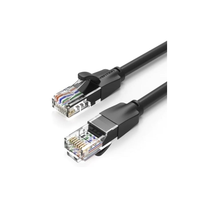 Cable de Red RJ45 UTP Vention IBEBY Cat.6/ 30cm/ Negro