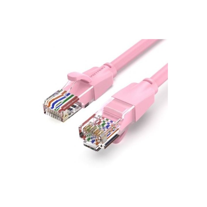 Cable de Red RJ45 UTP Vention IBEPH Cat.6/ 2m/ Rosa