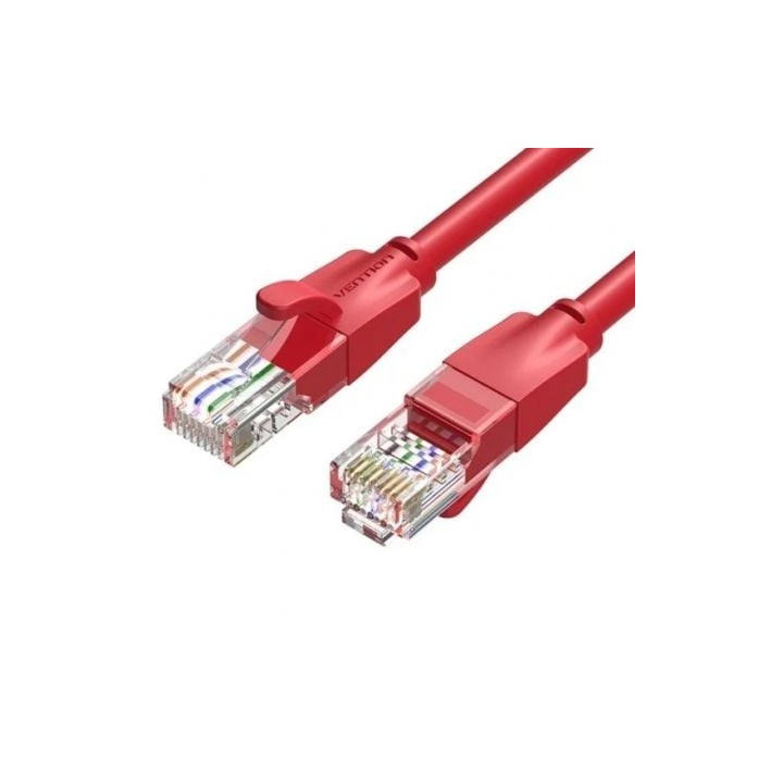 Cable de Red RJ45 UTP Vention IBERF Cat.6/ 1m/ Rojo