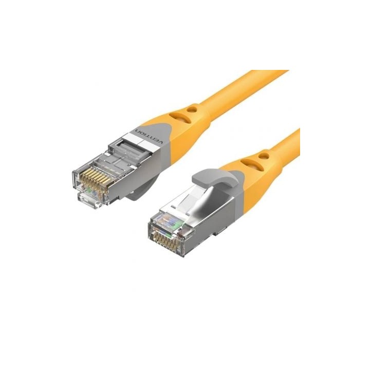 Cable de Red RJ45 SFTP Vention IBHYF Cat.6a/ 1m/ Naranja