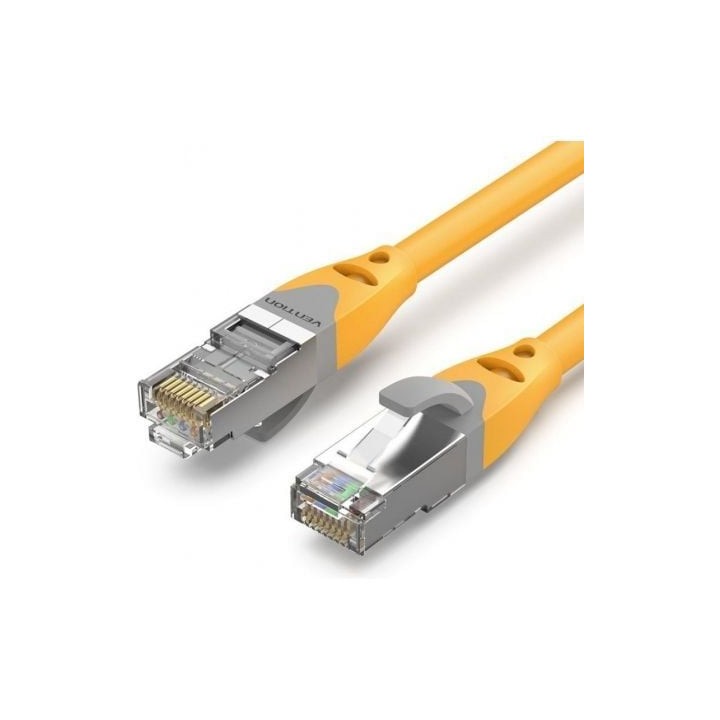 Cable de Red RJ45 SFTP Vention IBHYI Cat.6A/ 3m/ Amarillo