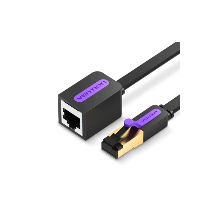 Cable Alargador de Red RJ45 UTP Vention ICBBI Cat.7/ 3m/ Negro