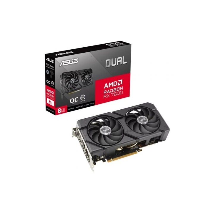 Tarjeta Gráfica Asus Dual Radeon RX 7600 EVO OC/ 8GB GDDR6