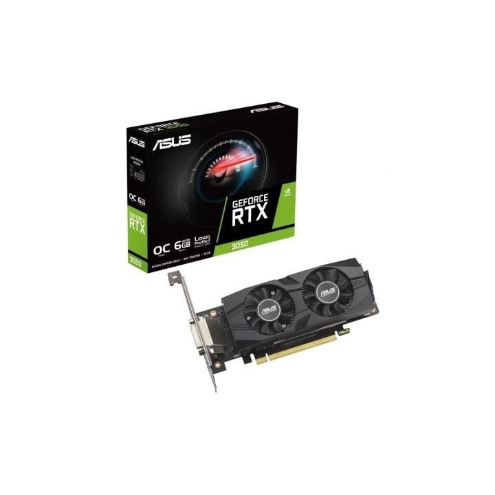 Tarjeta Gráfica Asus GeForce RTX 3050 LP BRK OC Edition/ 6GB GDDR6/ Compatible con Perfil Bajo