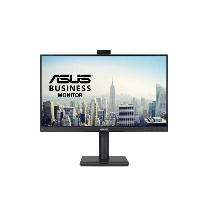 Monitor Profesional Asus BE249QFK 24"/ Full HD/ Webcam/ Multimedia/ Regulable en altura/ Negro