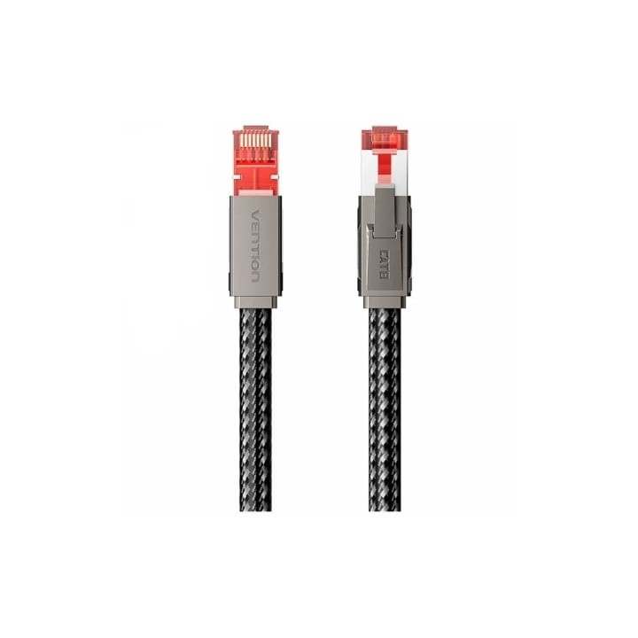 Cable de Red RJ45 SFTP Vention IKMHI Cat.8/ Gaming/ 3m/ Gris