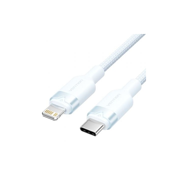Cable USB Tipo-C Lightning Vention LALSH/ USB Tipo-C Macho - Lightning Macho/ 27W/ 480Mbps/ 2m/ Azul