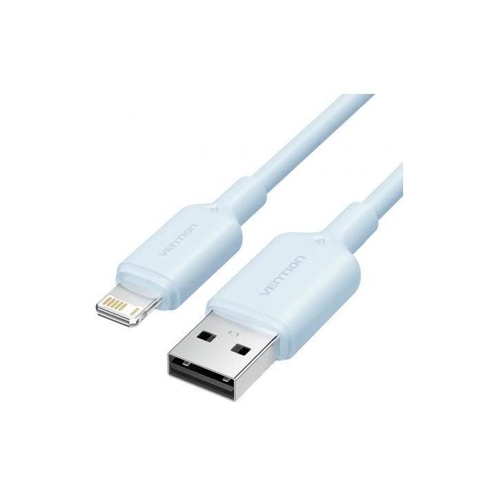 Cable USB 2.0 Lightning Vention LAMSF/ USB Macho - Lightning Macho/ 480Mbps/ 1m/ Azul