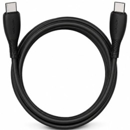 Cable USB 2.0 Tipo-C Vention TRVBF/ USB Tipo-C Macho - USB Tipo-C Macho/ Hasta 60W/ 480Mbps/ 1m/ Negro