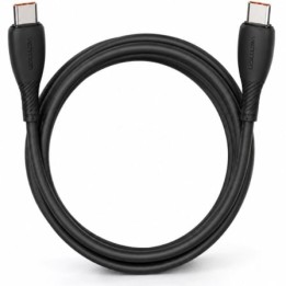 Cable USB 2.0 Tipo-C Vention TRWBH/ USB Tipo-C Macho - USB Tipo-C Macho/ Hasta 100W/ 480Mbps/ 2m/ Negro