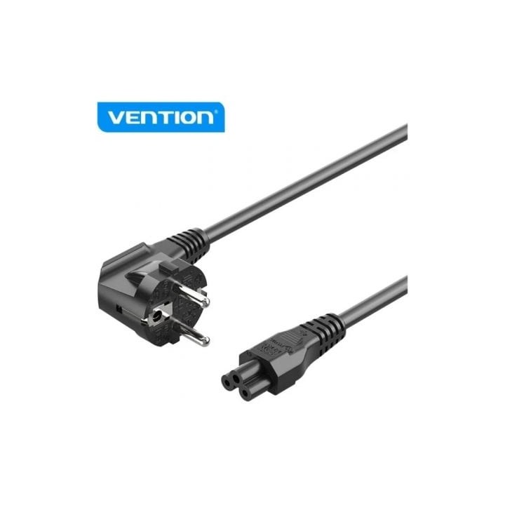 Cable de Alimentación Vention ZCKBAC/ IEC C5 Hembra - CEE7 Macho/ 1.8m/ Negro