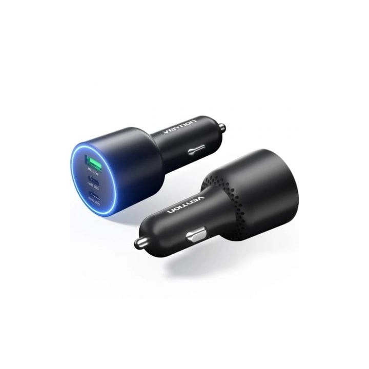 Cargador de Coche Vention FFPB0/ 2xUSB-Tipo C/ 1xUSB/ 165W