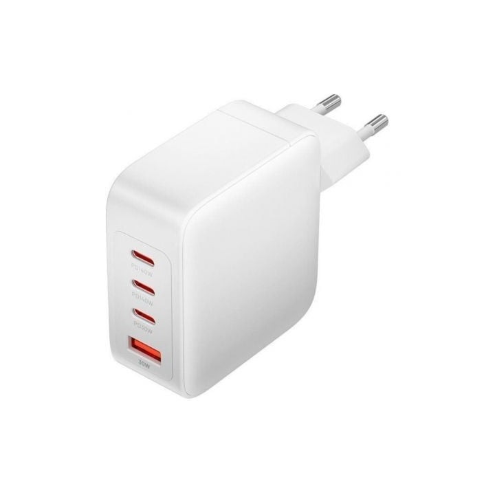 Cargador de Pared GaN Vention FEIW0-EU/ 3xUSB Tipo-C + Cable USB Tipo-C/ 1xUSB/ 140W