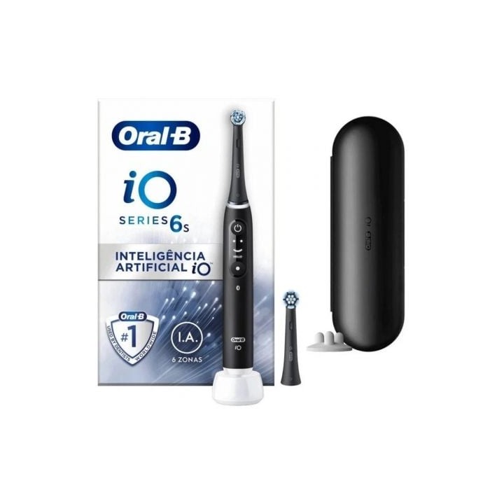 Cepillo Dental Braun Oral-B iO 6/ Incluye 2 Recambios/ Negro