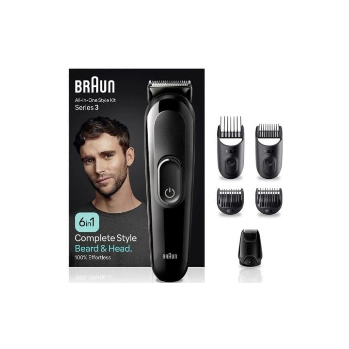 Afeitadora Braun All in One 6 en 1 Style Kit Series 3 MGK3410/ con batería/ 6 Accesorios