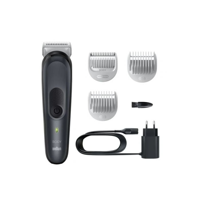 Cortapelos Braun BodyGroomer Series 3 BG3340/ con Batería/ 3 Accesorios