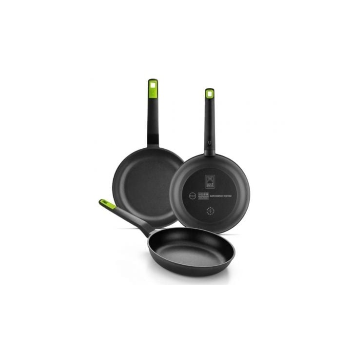 Pack 3 Sartenes Bra Gastro A841201/ Ø18cm/ Ø22cm/ Ø26cm/ Apta para Inducción