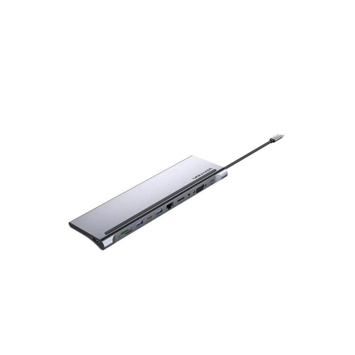 Docking USB Tipo-C Vention THTHC/ 1xHDMI/ 1xVGA/ 3xUSB/ 1xUSB Tipo-C/ 1xUSB Tipo-C PD/ 1xRJ45/ 1xLector Tarjetas SD y MicroSD/