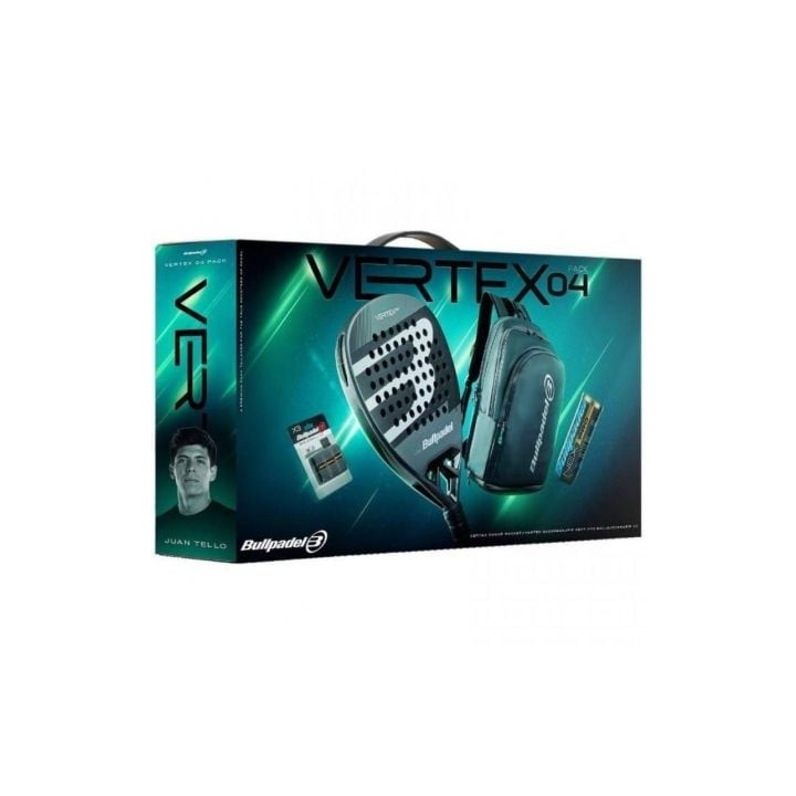 Pack Pala de Pádel Bullpadel Vertex 04 Comfort Pro Line 2026/ Incluye 3 Accesorios