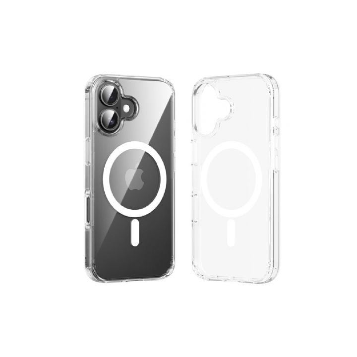 Funda Dura con Magsafe Vention KUGT0-40/ Compatible con iPhone 16 Pro Max/ Transparente