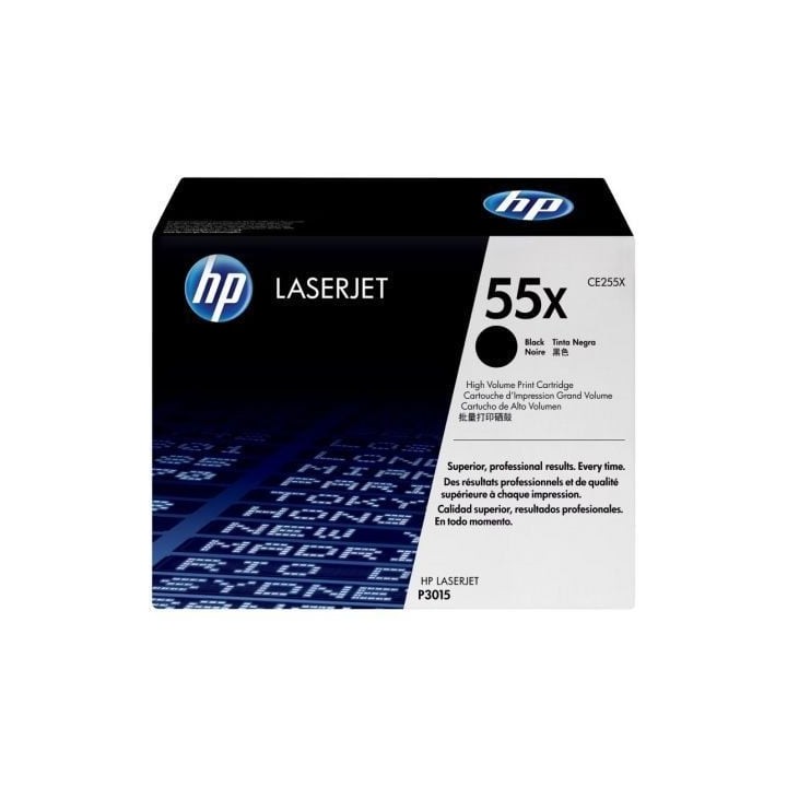 Tóner Original HP nº55X XL Alta Capacidad/ Negro