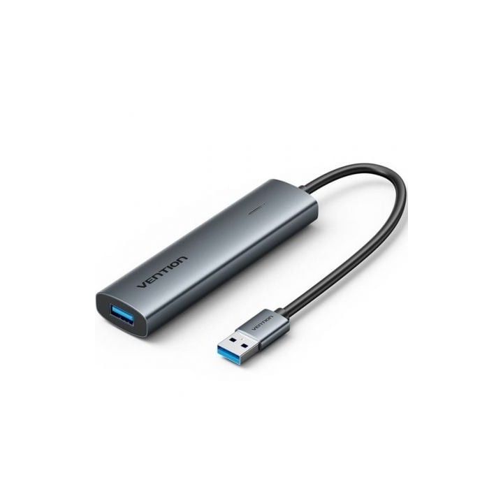 Hub USB 3.0 Vention TGXHB/ 1xUSB Tipo-C/ 3xUSB/ 1xUSB Tipo-C PD/ Gris