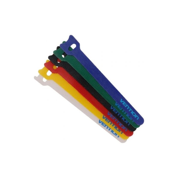 Tira Organizadora de Cables Vention KAC00/ 15cm/ Pack de 6