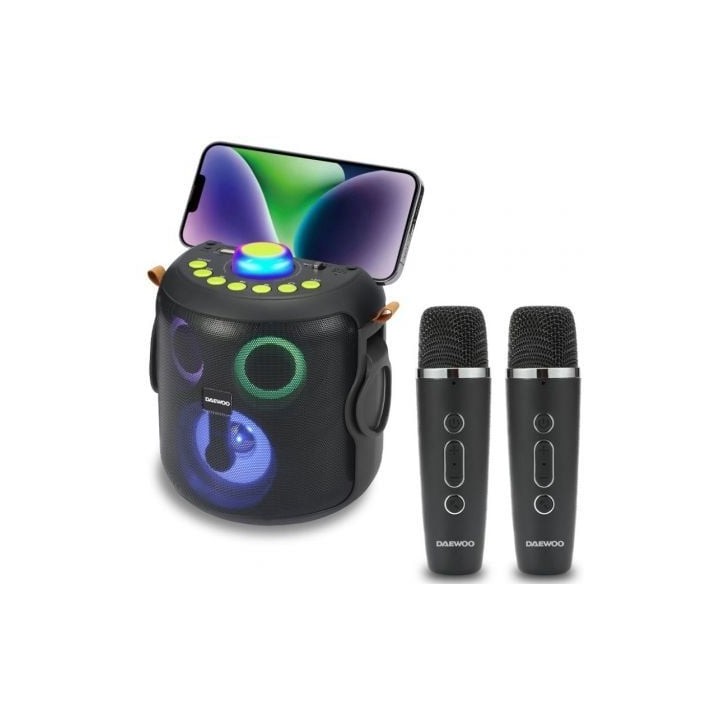 Altavoz con Bluetooth Daewoo Karaoke DW3008/ 15W/ 1.0