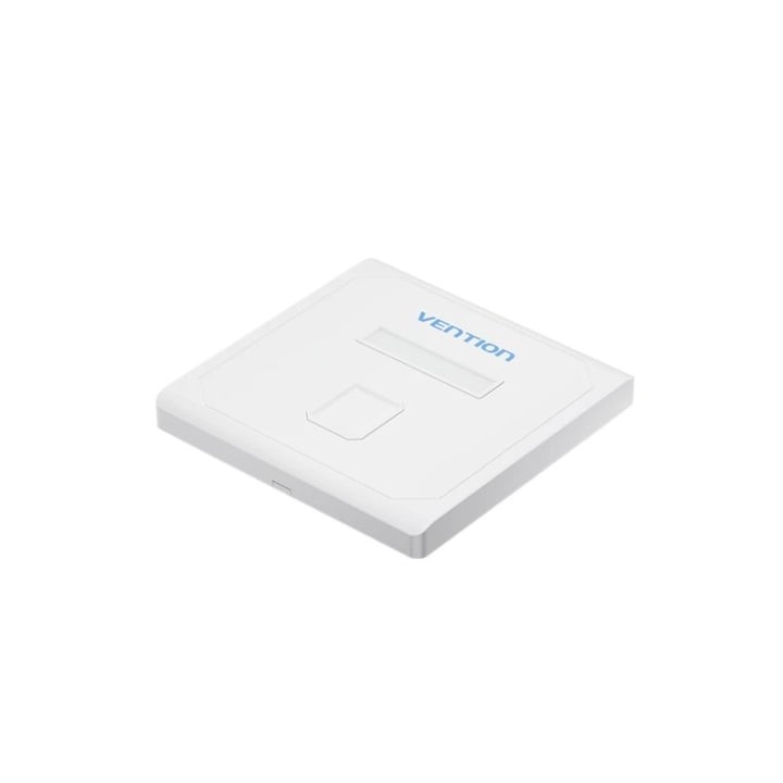 Placa de Pared Keystock Vention IFDW0/ 1 Puertos RJ45