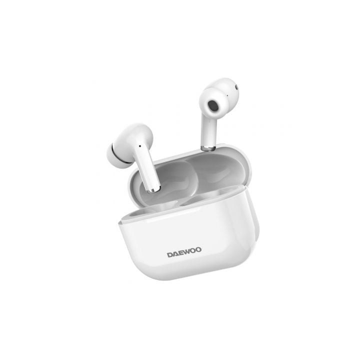 Auriculares Bluetooth Daewoo DW2002 con estuche de carga/ Autonomía 6h/ Blancos
