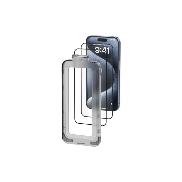 Protector de Pantalla de Cristal Templado Vention KUITCA-10 para iPhone 13 + Herramienta de Instalación Antipolvo