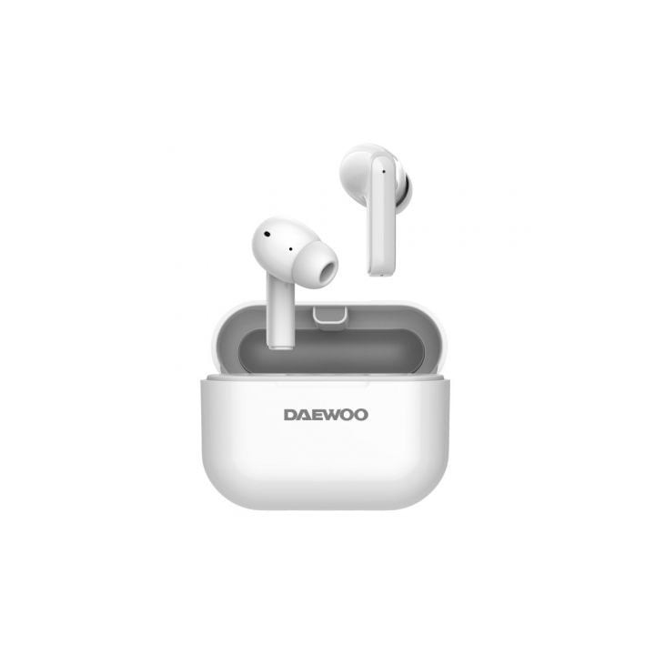 Auriculares Bluetooth Daewoo DW2005 con estuche de carga/ Autonomía 6h/ Blancos