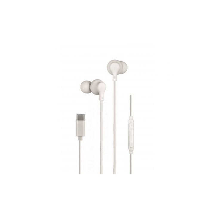 Auriculares Intrauditivos Daewoo DW2016/ con Micrófono/ USB Tipo-C/ Blancos