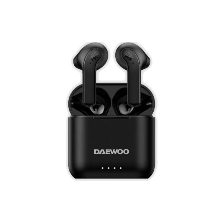 Auriculares Bluetooth Daewoo DW2020 con estuche de carga/ Autonomía 5h/ Negros