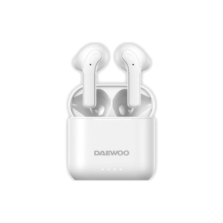 Auriculares Bluetooth Daewoo DW2021 con estuche de carga/ Autonomía 5h/ Blancos