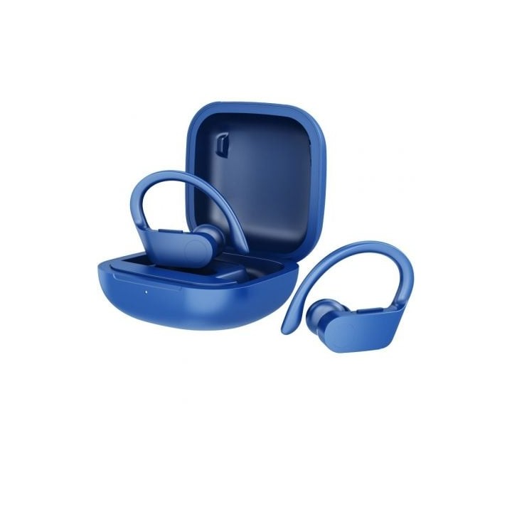 Auriculares Deportivos Bluetooth Daewoo DW2024 con estuche de carga/ Autonomía 5h/ Azules