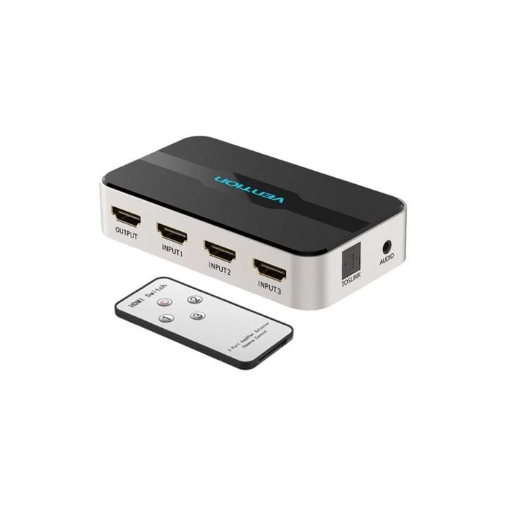 Duplicador HDMI Vention AFJH0/ 3x HDMI Hembra - HDMI Macho / 1x Audio